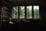2007-08-25 Mom looking out rainy windows.jpg
