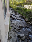 2023-04-18 01 Stream behind our room, Sidney James Hotel, Gatlinburg TN.jpg