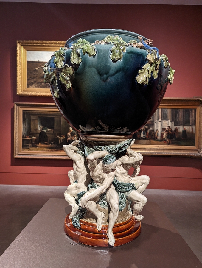 2023-05-08 274 The Vase of the Titans (modeled ~1878-80, terracotta 1890), Auguste Rodin & Albert-Ernst Carrier-Belleuse; Philadelphia Museum of Art.jpg