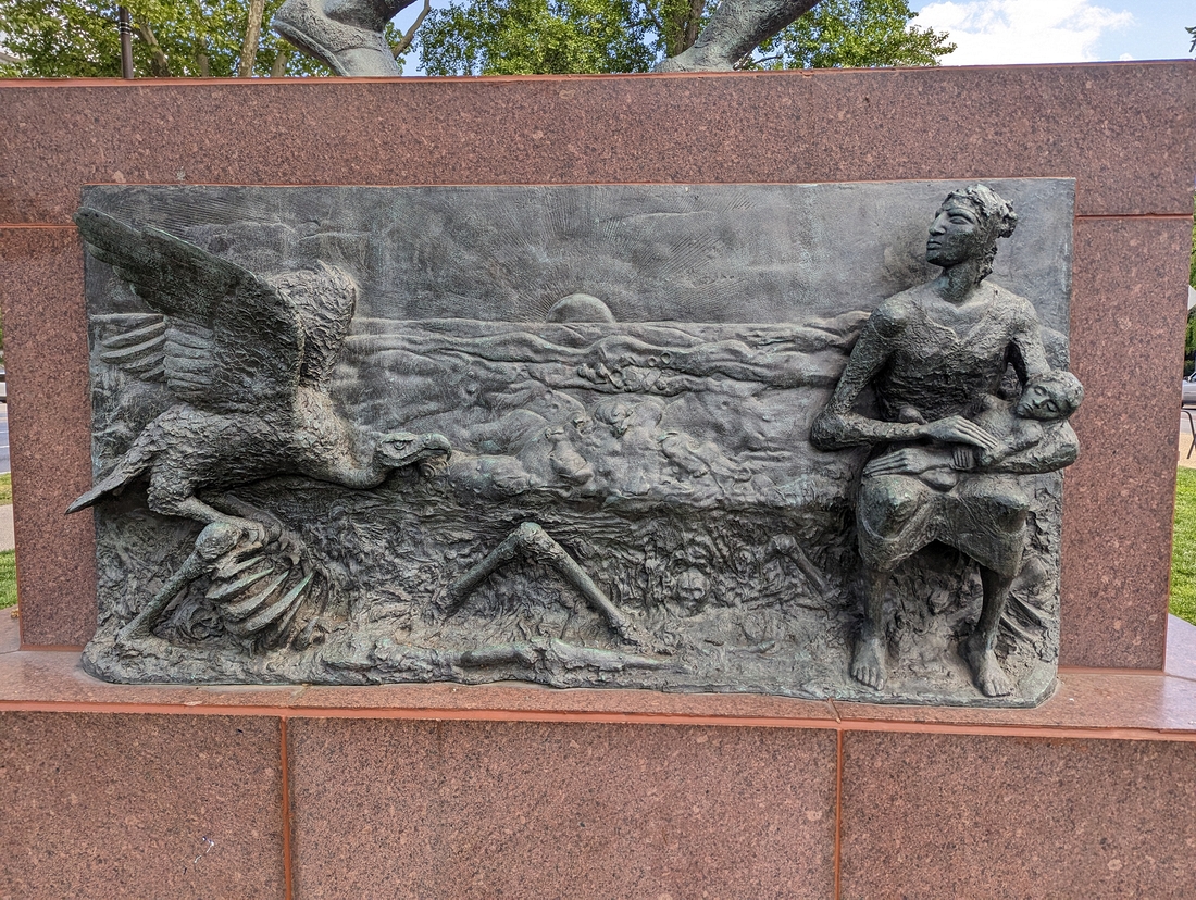 2023-05-08 332 Detail - Young Meher (Armenian Monument, 1975), Khoren De Harootian (1909-1991);Outside Philadelphia Museum of Art.jpg