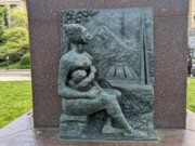 2023-05-08 333 Detail - Young Meher (Armenian Monument, 1975), Khoren De Harootian (1909-1991);Outside Philadelphia Museum of Art.jpg
