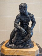 2023-05-08 369 The American Athlete (clay 1901-2, bronze 1904); Rodin Museum, Philadelphia.jpg