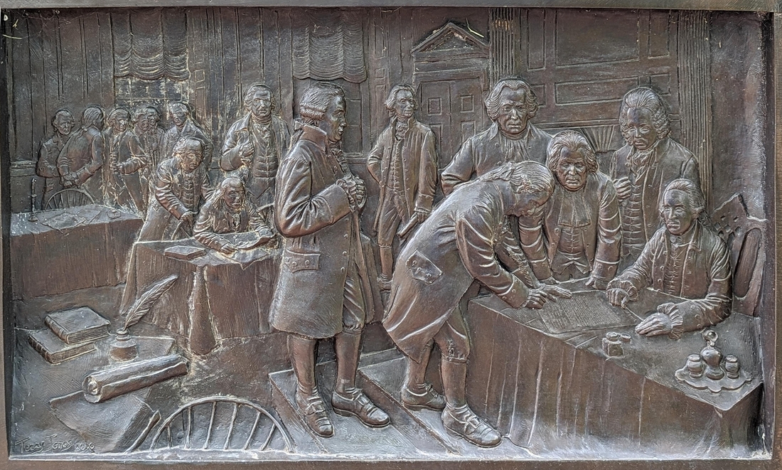 2023-05-09 101 Monument to Scottish Immigrants by Terry Jones (2011), Philadelphia.jpg