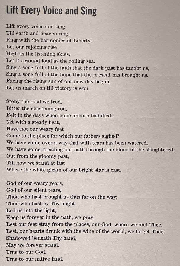 2023-05-09 312 Lift Every Voice and Sing (National Hymn for the Colored People of America, 1900), John Weldon Johnson & J Rosamond Johnson; PAFA, Philadelphia.jpg