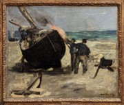2023-05-10 325 Tarring the Boat (1873), Edouard Manet; Barnes Foundation, Philadelphia PA.jpg