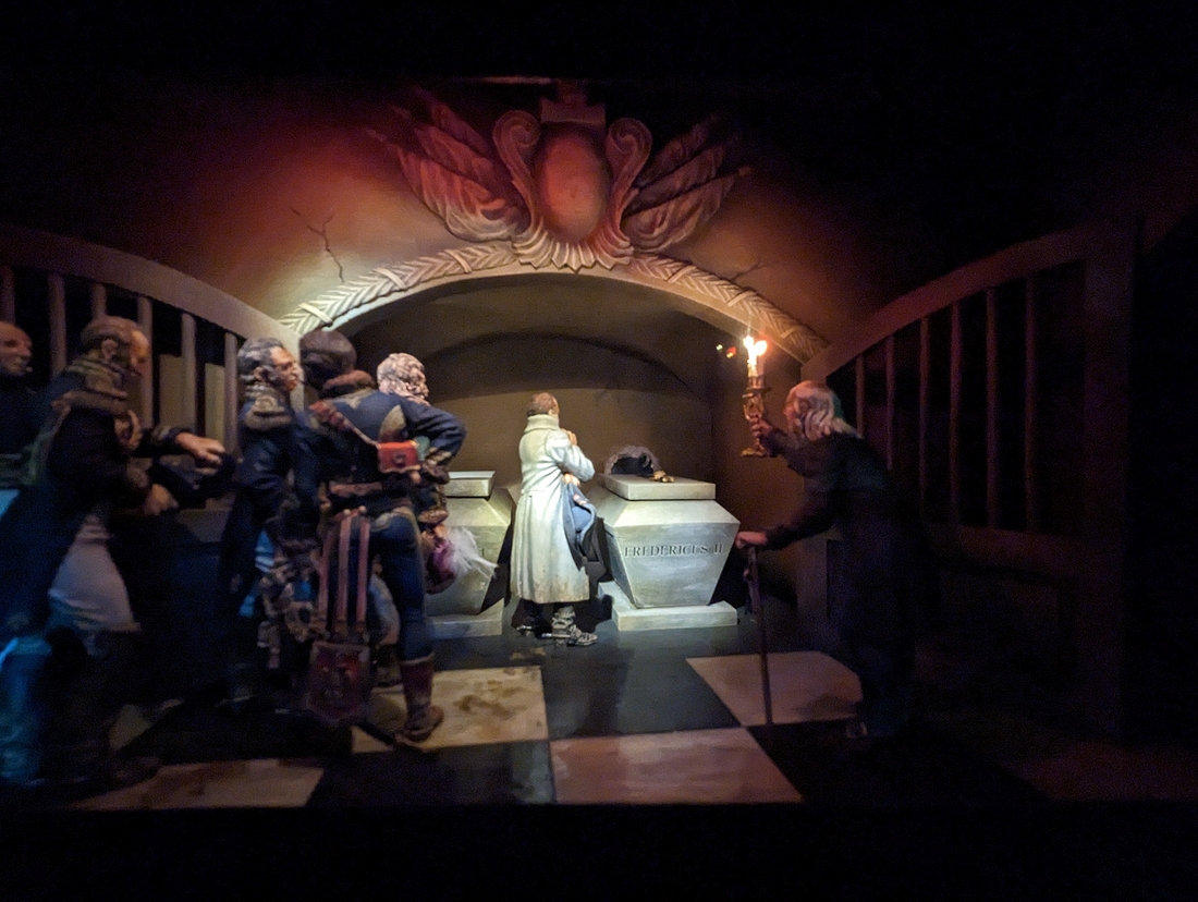 2023-05-11 028 Napoleon at the Tomb of Frederick the Great, diorama by Sheperd Paine; Studio Tour, Brandywine Museum.jpg