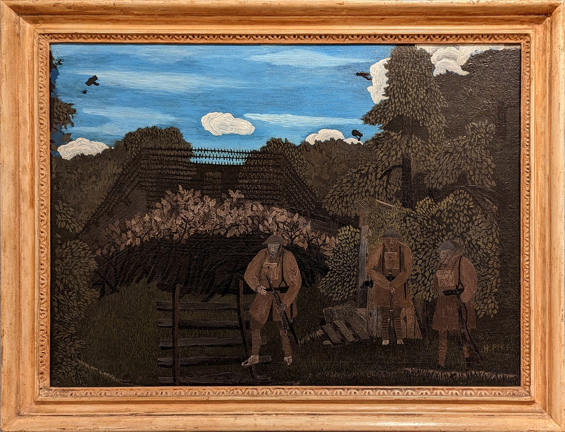 2023-05-11 120A Gas Alarm Outpost, Argonne (~1931-37), Horace Pippin; Brandywine Museum.jpg