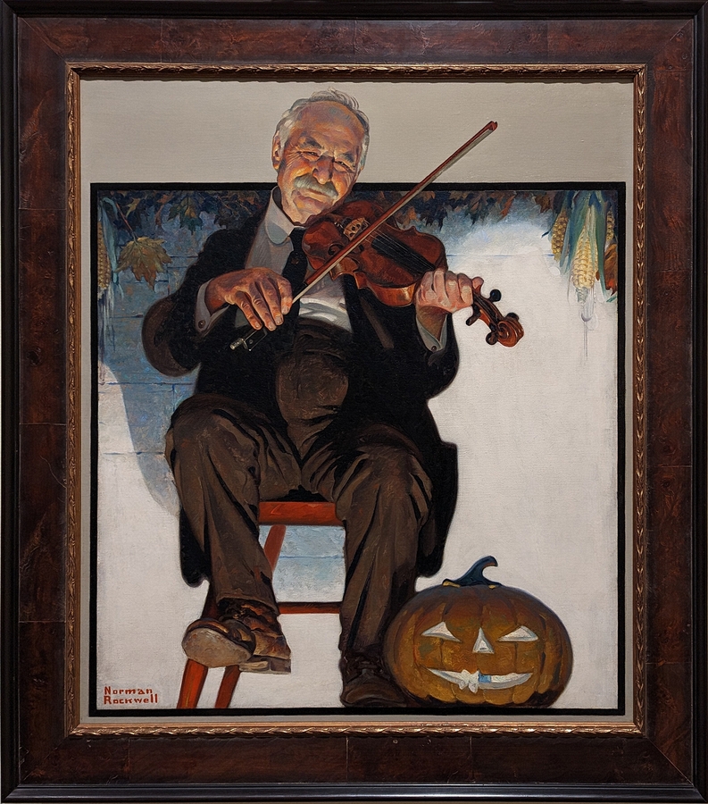 2023-05-11 137 The Fiddler (1921), Norman Rockwell; Brandywine Museum.jpg