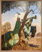 2023-05-11 142 It hung upon a thorn, and there he blew three deadly notes (1917), N C Wyeth; Brandywine Museum.jpg