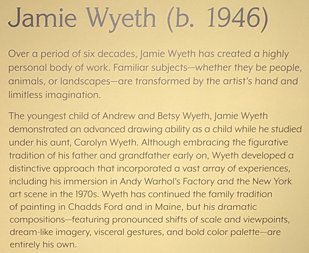 2023-05-11 173A Jamie Wyeth (b 1946); Brandywine Museum.jpg