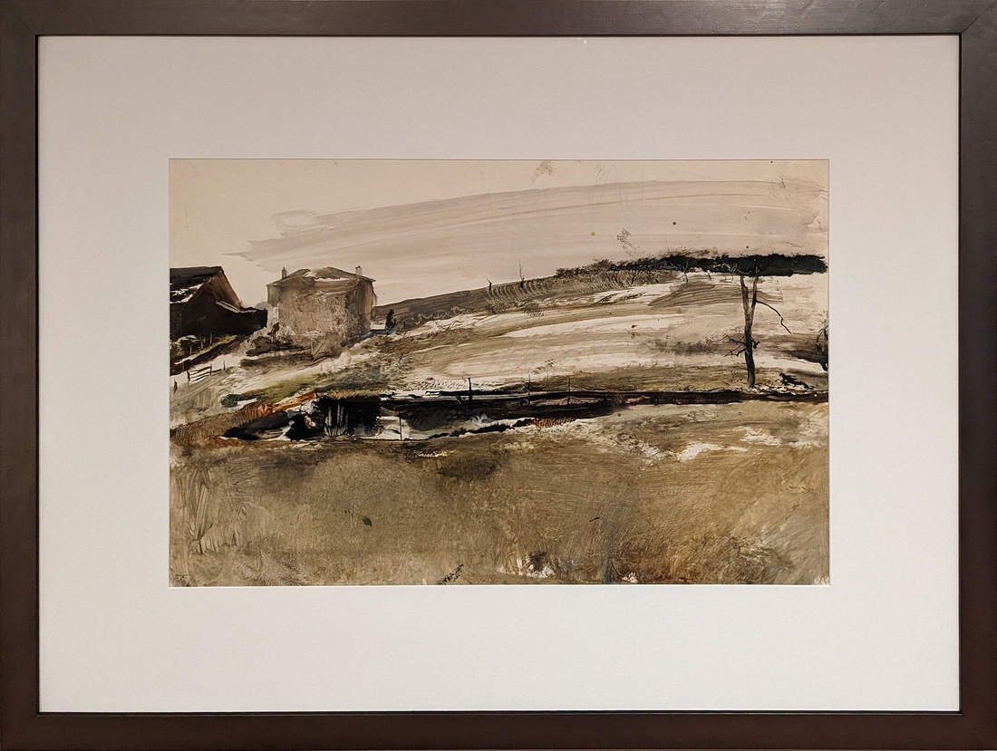 2023-05-11 217 Brown Swiss Study (watercolor, 1957), Andrew Wyeth; Brandywine Museum.jpg