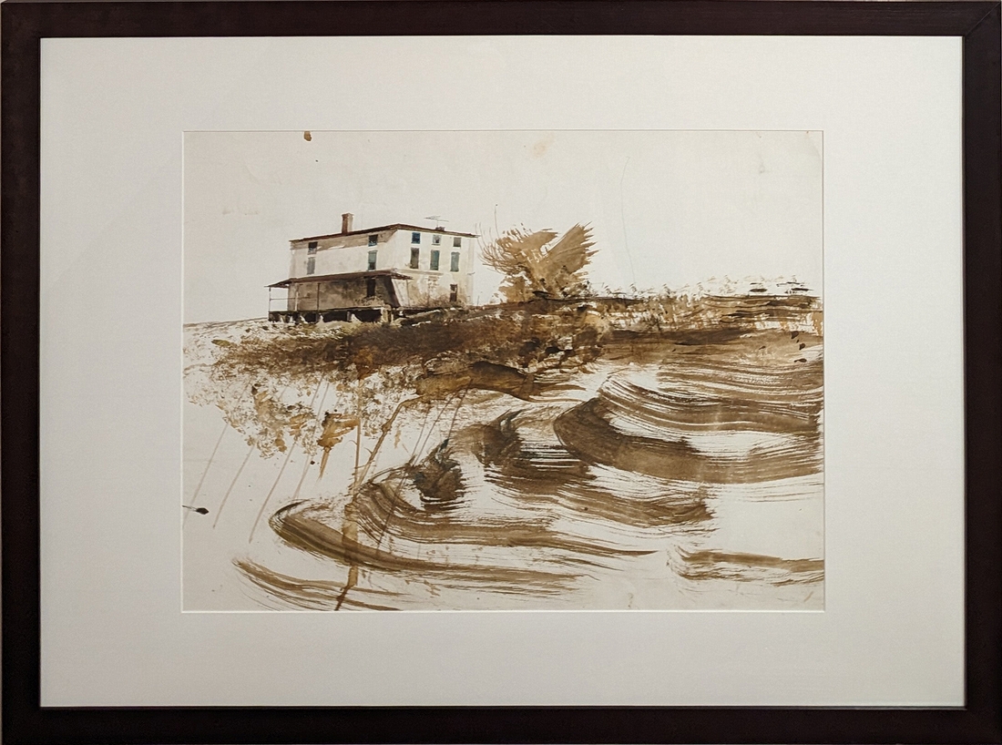 2023-05-11 224B Untitled (The Academy, watercolor, 1987), Andrew Wyeth; Brandywine Museum.jpg