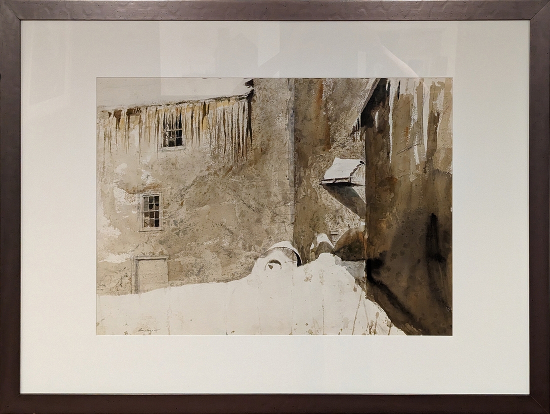 2023-05-11 238 Untitled (Brinton's Mill, watercolor, 1985), Andrew Wyeth; Brandywine Museum.jpg
