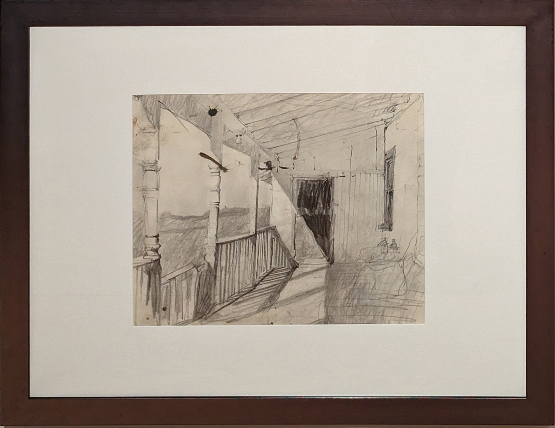 2023-05-11 263B Winfield's Porch Study (pencil, 1982), Andrew Wyeth; Brandywine Museum.jpg
