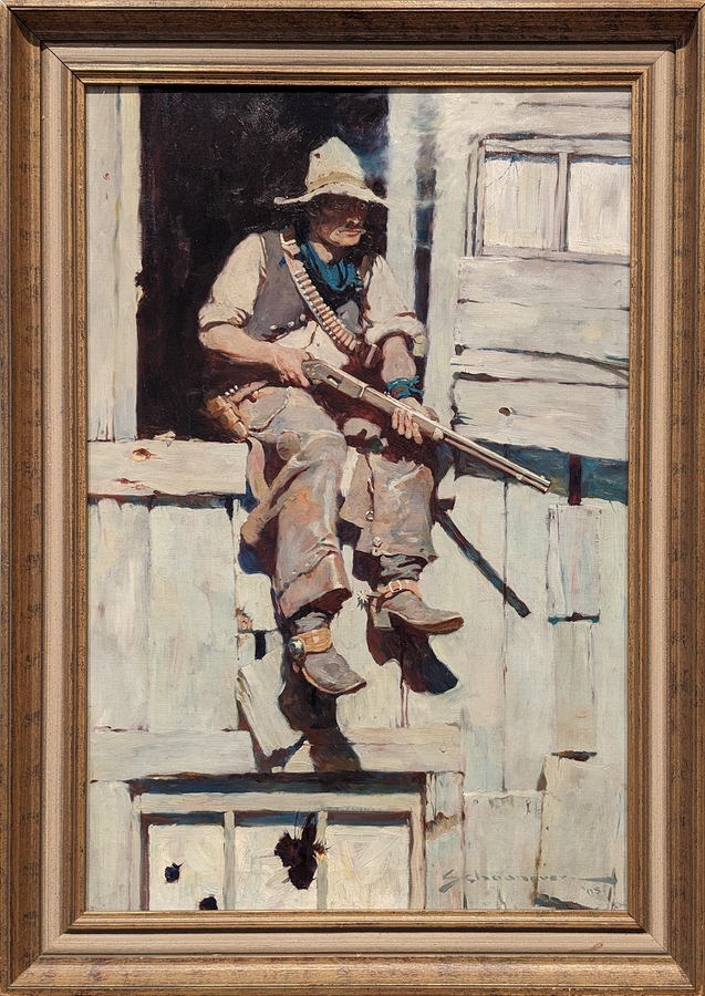 2023-05-11 i426 Hopalong Takes Command (oil, 1905), Frank Earle Schoonover; Delaware Museum of Art.jpg
