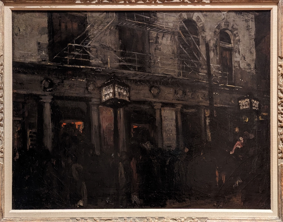 2023-05-11 r552 Walnut Street Theater, Philadelphia (oil on canvas, 1900), John Sloan; Delaware Museum of Art.jpg